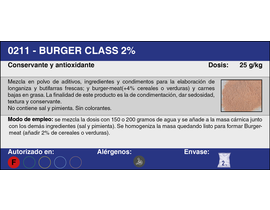 BURGER CLASS 2% (2 Kg.)