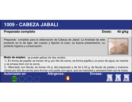 CABEZA JABALI (5 Kg.)