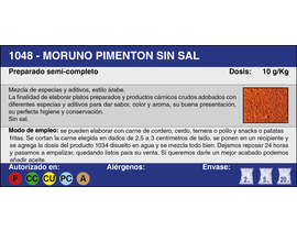 MORUNO PIMENTON SIN SAL (20 Kg.)
