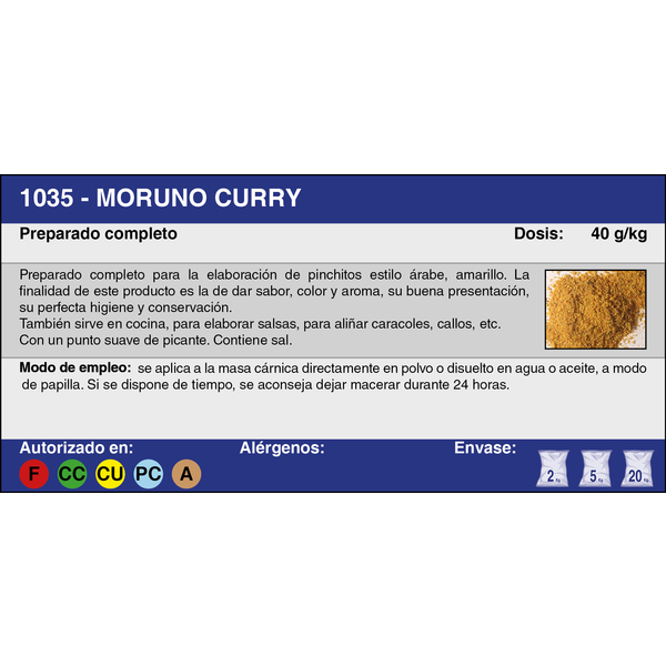 MORUNO CURRY (5 Kg.)