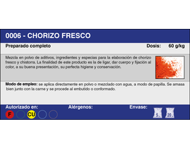 CHORIZO FRESCO (5 Kg.)