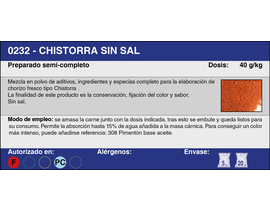 CHISTORRA S/SAL (20 Kg.)