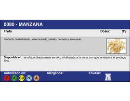 MANZANA DESHIDRATADA (1 Kg.)