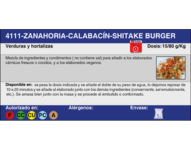 ZANAHORIA-CALABACIN-SHIITAKE BURGER (1 Kg.)
