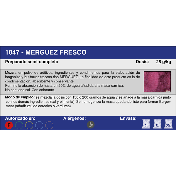 MERGUEZ FRESCO (20 Kg.)