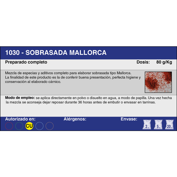 SOBRASADA MALLORCA (20 Kg.)