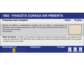 PANCETA CURADA S/PIMIENTA (20 Kg.)